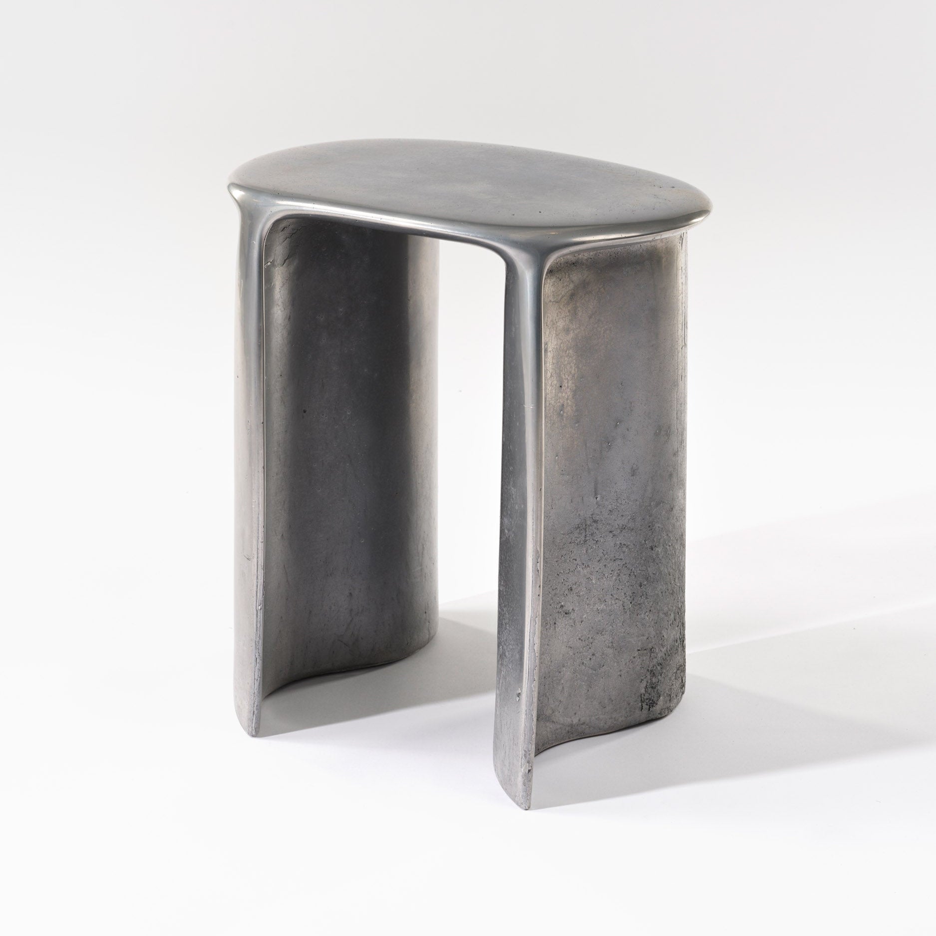New Wave Stool Liquid Aluminium – Objects With Narratives