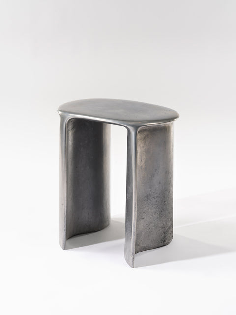 New Wave Stool Liquid Aluminium