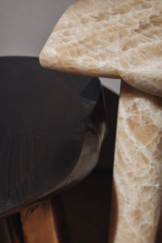 Tatau Side Table Honey Onyx