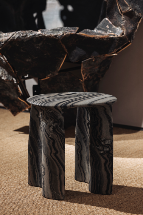 New Wave Stool - Marble