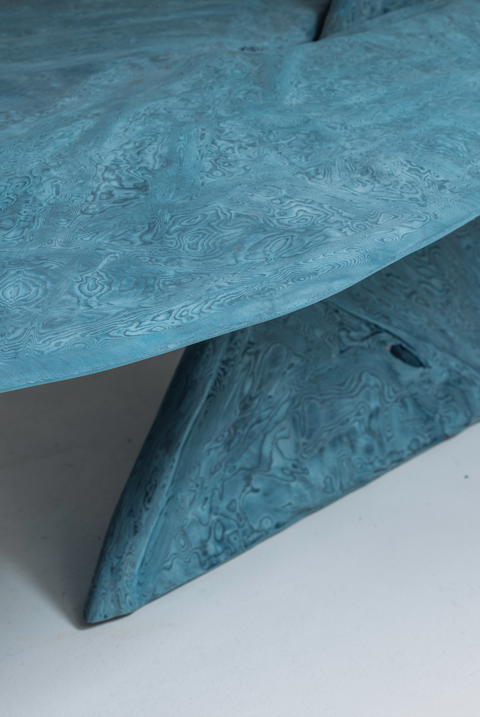 Experimental blue table