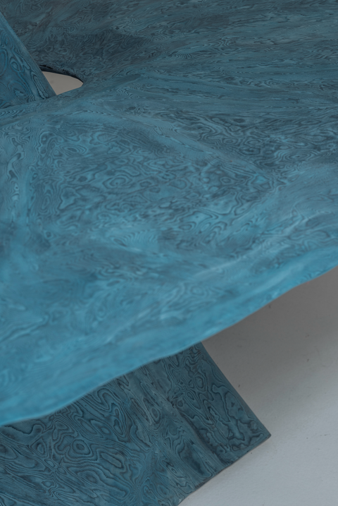 Experimental blue table