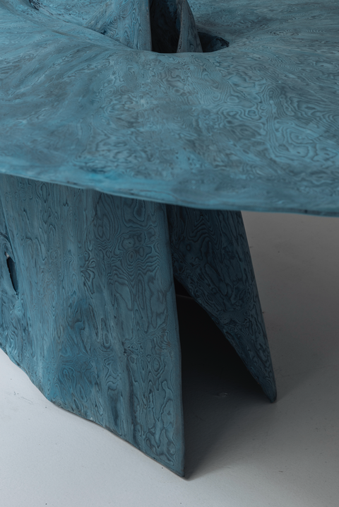 Experimental blue table