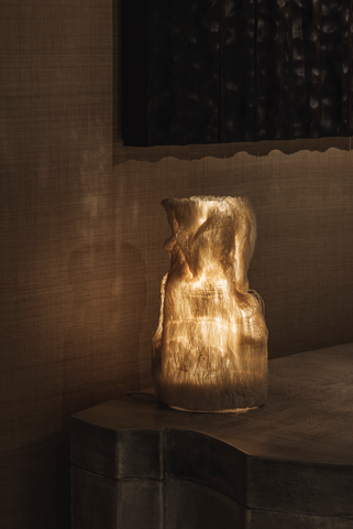White fire Table Light