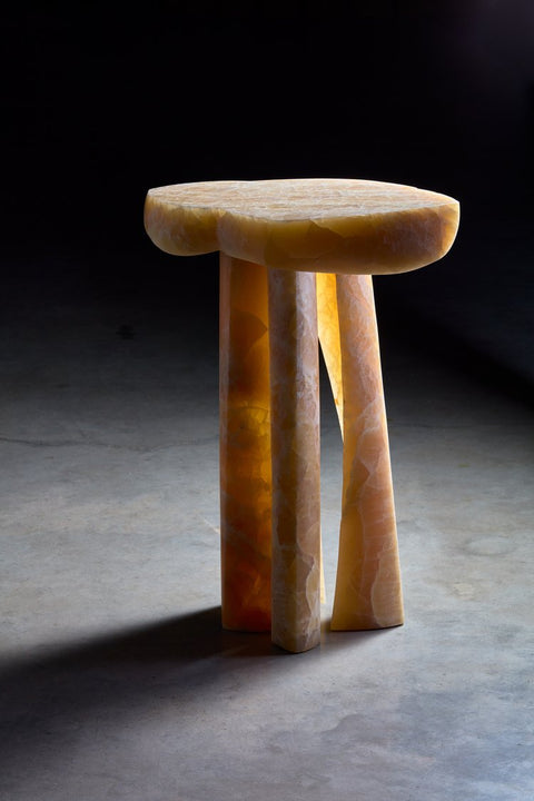 TATAU Side Table Honey Onyx