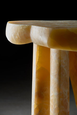 Tatau Side Table Honey Onyx