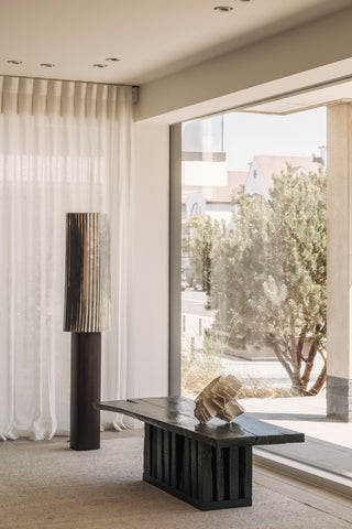 Curoso floorlamp - Mahogany base