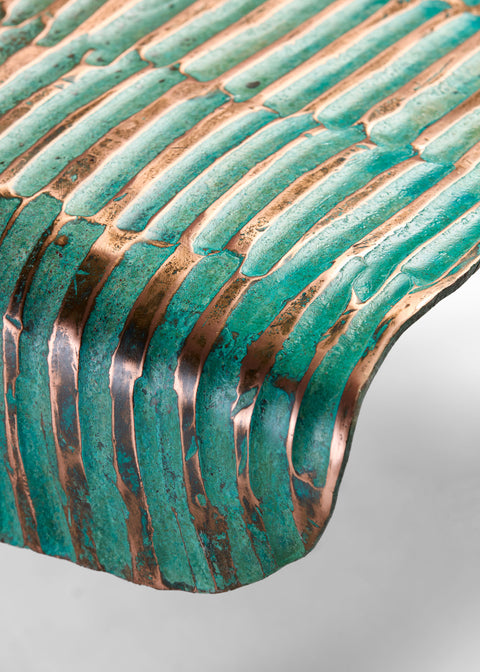 Copper and Steel Coffee Table