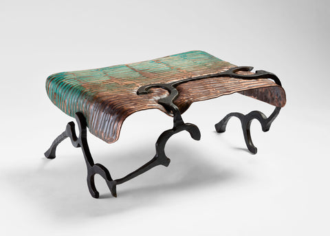 Copper and Steel Coffee Table