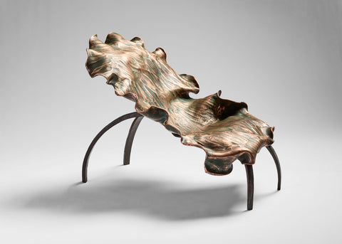 Large Copper & Steel Chair