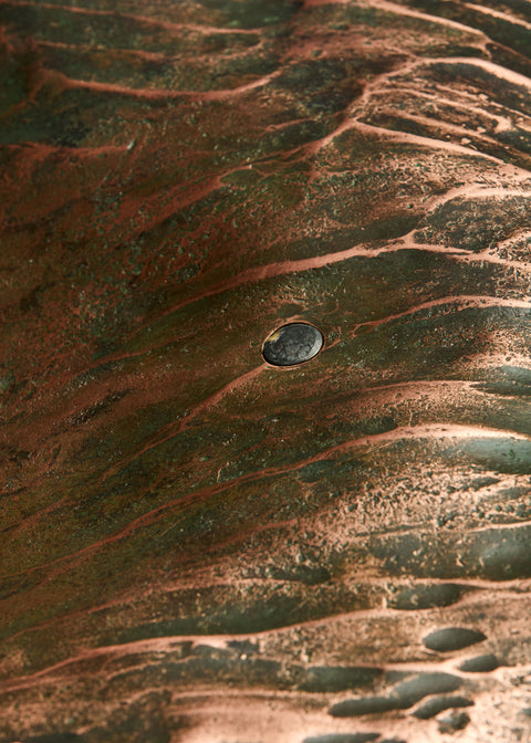 Large Copper & Steel Chair