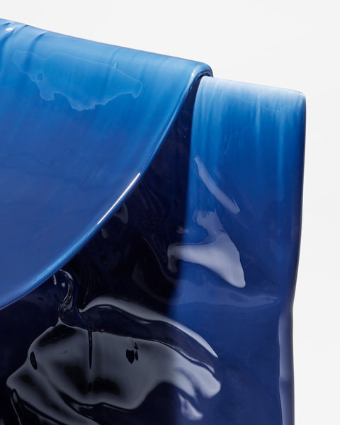 Free Form Chair Blue Glaze
