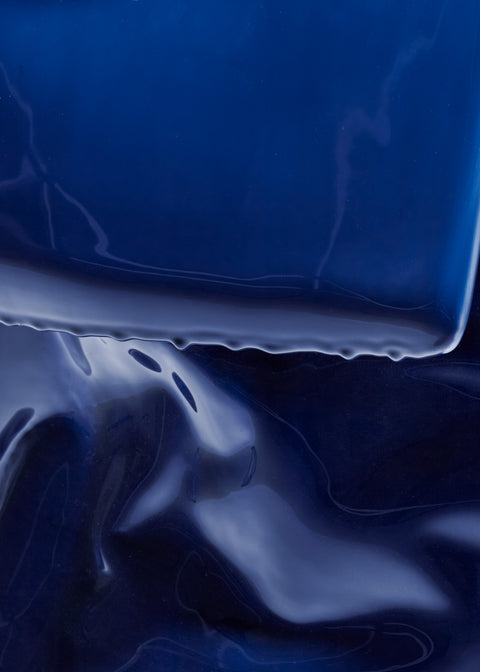 Free Form Chair Blue Glaze