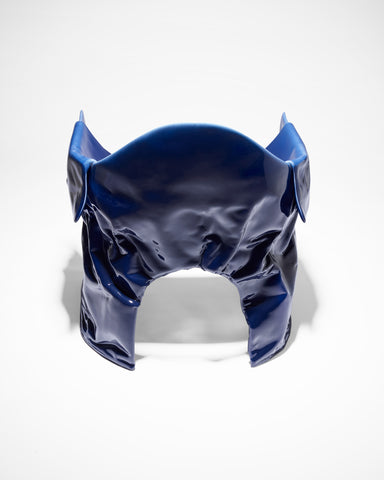 Free Form Chair Blue Glaze
