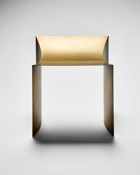 One Curve Stool Brass