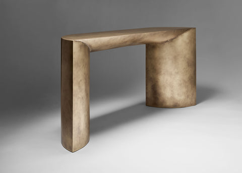 One Curve Console Brass