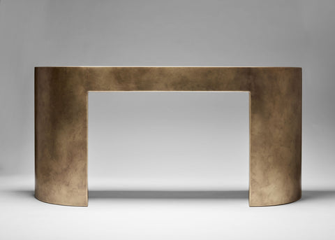 One Curve Console Brass