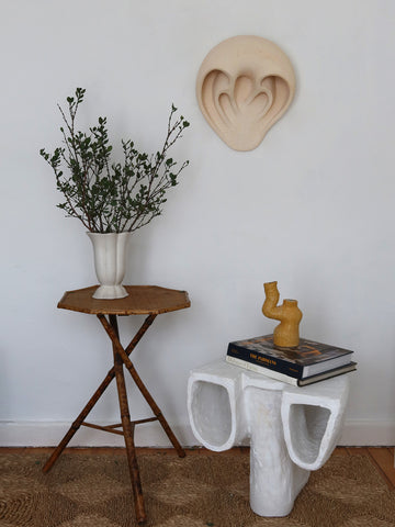 Time Warp Sconce (White stoneware)