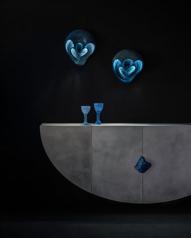 Time Warp Sconce (Blue glazed Limited Edition)