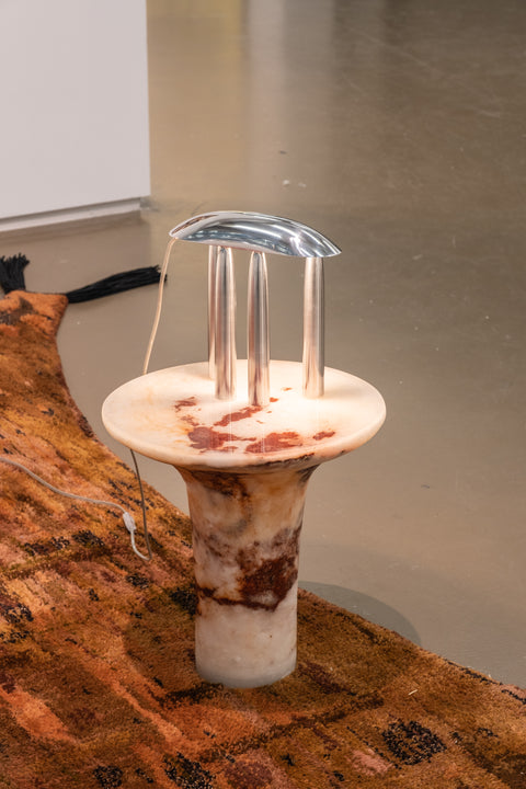 Marbled Salts Side Table - Red Edition