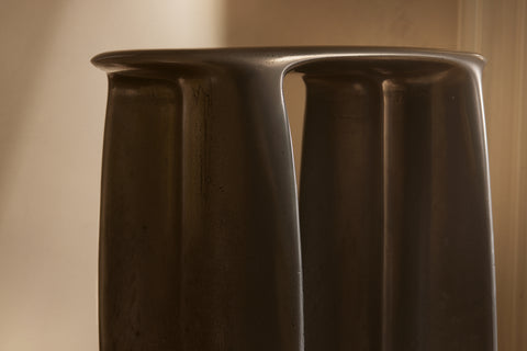 New Wave Stool Liquid Aluminium